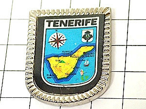ピンバッジ・テネリフェ島スペイン紋章◆フランス限定ピンズ◆レアなヴィンテージものピンバッチ