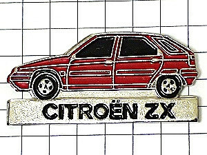  значок * Citroen ZX красный машина * Франция ограничение булавка z* редкость . Vintage было использовано булавка bachi
