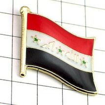 ピンバッジ◆イラク 国旗デラックス薄型キャッチ付き 文言 アッラーフは偉大なり ピンズ IRAQ FLAG ピンバッチ タイタック_画像2