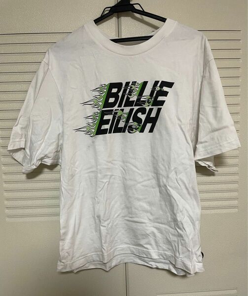 ユニクロ Billie Eilish Tシャツ ロゴTシャツ ホワイト