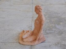 裸婦像のテラコッタ HK-a-02145 / シャビー オブジェ インテリア 古道具 アンティーク ビンテージ_画像5