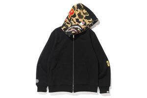 ◆A BATHING APE/BAPE REVERSIBLE SHARK FULL ZIP HOODIE/リバーシブル シャーク パーカー 黒/XXXL/3XL