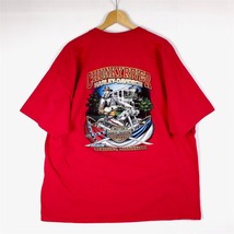 ハーレーダビッドソン 半袖両面プリントTシャツ メンズUS-2XLサイズ レッド オフィシャル ビンテージ XXL t-2364n_画像3