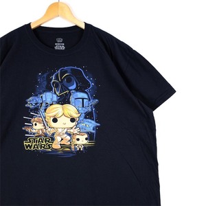 FUNKO POP! TEES クルーネック半袖プリントTシャツ メンズUS-2XLサイズ ブラック STAR WARS スターウォーズ t-2398n