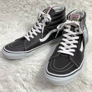 【デッドストック】VANS USA製直後 SK8-HI レザー ダークブラウン 茶 US10/28cm 90's~00's 旧タグ