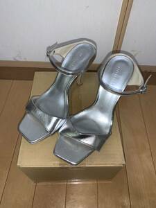 ESPERANZA Esperanza heel sandals size M lady's silver 