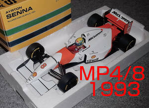 新箱 1/18 マクラーレン フォード MP4/8 セナ 1993 V8 FORD McLaren HONDA セナコレ