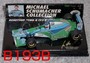 10 1/43 ベネトン フォード B193B シューマッハ 1994 プレゼン 日本 BENETTON FORD MS 1993 B193