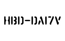 エブリイ☆HBD-DA17V 型番ステッカー☆ステンシル風☆切文字ステッカー☆DIY☆ガレージ_画像1