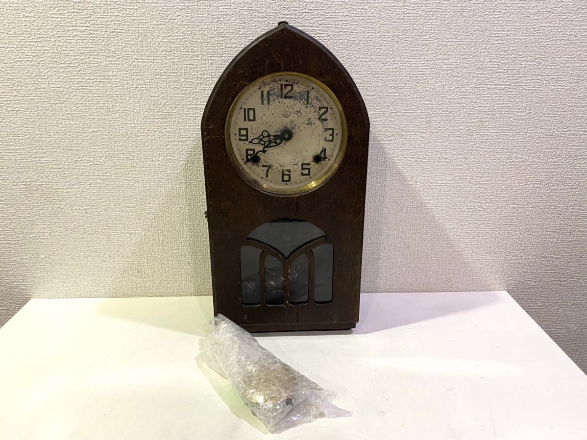素晴らしい アンソニア アンティーク 実働品 百数十年前 本物 掛時計
