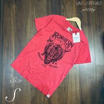 新品 IRON&RESIN PASO TEE Sサイズ INDIAN RED メンズ アイアン&レジン トップス 半袖 Tシャツ バイク サーフィン_画像1