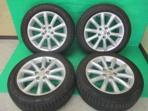 トヨタ純正【17×7J+45 5H-114.3】☆バリ山☆ DUNLOP ENASAVE 215/55R17 4本set 埼玉県発 現物確認OK♪ 215/55-17 200系クラウン