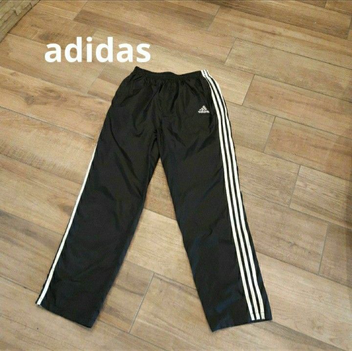 アディダス adidas TEAMタグ レトロ ナイロンパンツ トラックパンツ