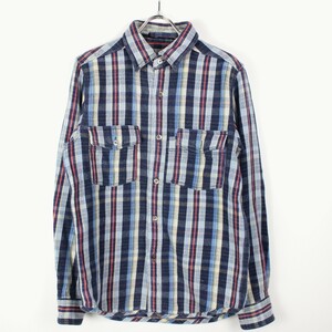 NIGEL CABOURN / HEAVY FLANNEL SHIRTナイジェルケーボン ヘビー フランネル シャツ 表記サイズ46