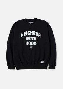 【新品】XL NEIGHBORHOOD 23SS COLLEGE SWEATSHIRT LS ネイバーフッド カレッジスウェット 黒