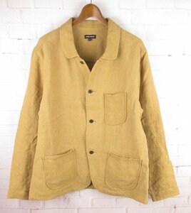 LAJ22092 evan kinori エヴァンキノリ Three Pocket Jacket リネン ジャケット S 美品 カーキ系