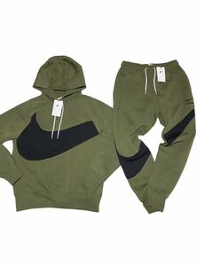 2XL ナイキ NIKE スウェット セットアップ 上下セット パーカー パンツ 2XLサイズ 未使用 DD8223 DH1024 グリーン