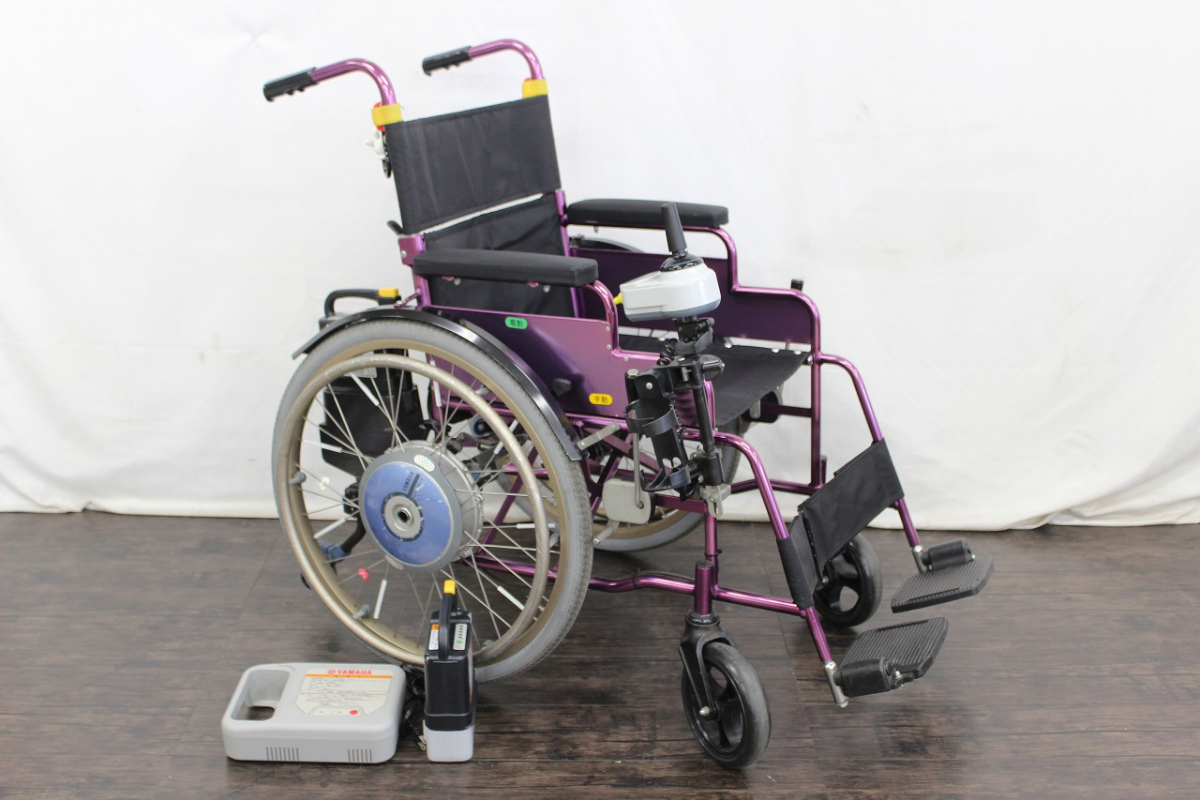 人気の 電動介助車椅子 アシストホイールライト バッテリー、充電器