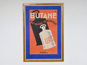 フランス F.A.E.F. “BUTANE” リトグラフ ポスター 1940年代 ヴィンテージ/サヴィニャック ポールランド カッサンドル アールデコ