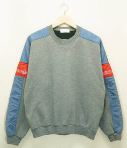 R911★良品 80′s vintage adidas アディダス プルオーバー スウェット ATS-661 94-5 JASPOL グレー DESCENTE テサント ヴィンテージ