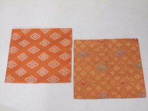 ★レタパ370円の発送可！2枚でお買い得！正絹【古帛紗　2種】どちらも16×15cm　茶道具