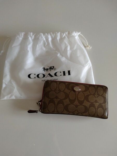 COACH 長財布 コーチ長財布 女性用財布 コーチ　袋つき