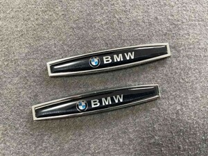 *BMW*106* metal sticker emblem decal 2 pieces set car equipment ornament both sides tape . installation easy scratch ...