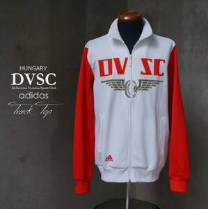 adidas ハンガリーリーグ DVSC デブレツェニVSC Debreceni Vasutas Sport Club 赤白トラック トップ ジャケット ジャージ L