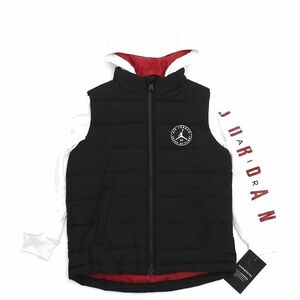D04197 unused goods AIR JORDAN/ jacket [ size :5~6YRS(110~116cm)] white × black air Jordan Kids 