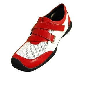 * Heal Creek Heal Creek* men's spike less golf shoes * red × white *25.0cm*003-32230-63-50