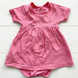 美品　ベビー服　半袖ロンパース　ピンク　12m PETIT BATEAU プチバトー