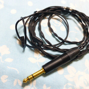 SENNHEISER IE8 IE80 IE80S 用ケーブル HPC-26T V2 Shure掛仕様 200cm 長め 6.3mm 標準プラグ Neutrik NP3X-B ( XLR 4ピン 3.5mm 対応可