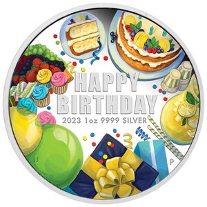 [ written guarantee * capsule with a self-starter ] 2023 year ( new goods ) Australia [ birthday. celebration ] original silver 1 on scalar proof silver coin 