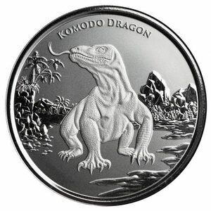 [保証書・カプセル付き] 2022年 (新品) トケラウ「コモドドラゴン」純銀 1オンス 銀貨