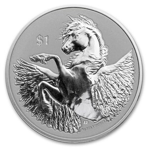 [ written guarantee * capsule with a self-starter ] 2021 year ( new goods ) England .va- Gin various island [ Pegasus ] original silver 1 ounce silver coin 