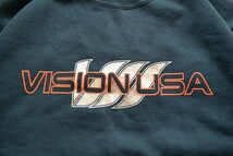 【90'S MADE IN USA】VISION STREET WEAR ヴィジョン ストリートウエア スウェット M ネイビー紺 ビンテージ skateスケート_画像5