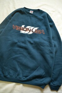 【90'S MADE IN USA】VISION STREET WEAR ヴィジョン ストリートウエア スウェット M ネイビー紺 ビンテージ skateスケート