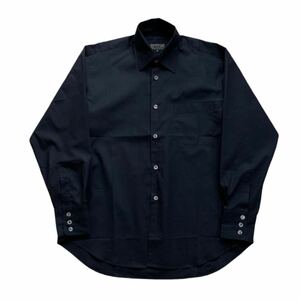 フランス製 A.P.C. ドレスシャツ ブラック 黒 ドゥエボットーニ コットン ロングスリーブ アーペーセー