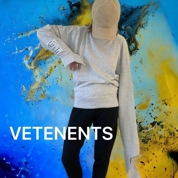 新品未使用！☆VETEMENTS ヴェトモン★18SS アシンメトリーパーカー　スウェット