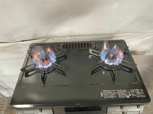 Rinnai Rinnai RTE597BKL gas-stove city gas 12.13A for / left a little over fire gas portable cooking stove 2021 year made used [ ignition verification settled ]