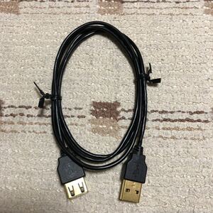 USB2.0 延長ケーブル 1m 黒色