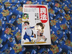 Ｃ４　『まんがでわかる民法』　円山雅也・大友朗／著　集英社発行　経年劣化による破損有り　　