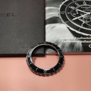 CHANEL J12 black BK bezel Chanel genuine products men's 38mm case regular goods H1635 accessory H0685 etc. correspondence 