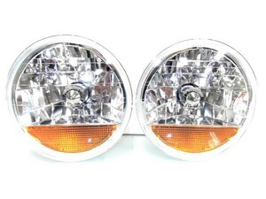  round 7 -inch winker built-in glass lens head light retro SET set free shipping 