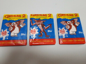  gremlin 2 trading card 3 pack set 