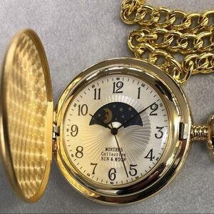 Montres collection pocket watch quarts type Gold type 