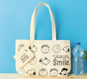 スヌーピー PEANUTS トートバッグ ミニポーチ キャンパス生地 ランチバッグ 肩掛けバッグ 可愛いバッグ