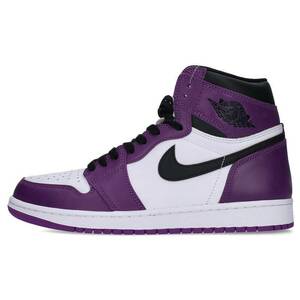 ナイキ NIKE AIRJORDAN 1 RETRO HIGH OG COURT PURPLE 555088-500 28cm エア ジョーダン1スニーカー 中古 OM10