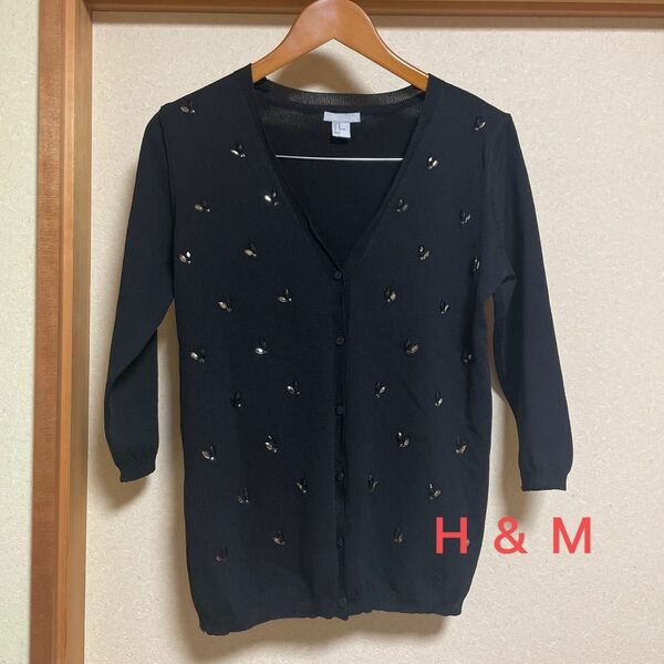 レディース　H&M カーディガン　黒