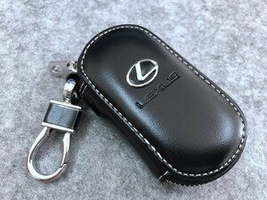 レクサス LEXUS キーケース スマートキー ラウンドファスナー シュリンクレザーキーケース　鍵　収納 軽量 ブラック